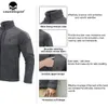 Men's Jackets Emersongear Blue Label Tactical Suede Fleece Jacket Mens Zipper Windbreaker Coats Warm Hunting Hiking Caping Outwear EMB9593 231102