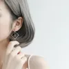 Orecchini pendenti Personalità semplice giapponese coreano lungo con una parola bastone triangolo rotondo geometrico gioielli da donna