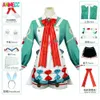 Sigwen – perruque de Costume de Cosplay, queue d'oreille, jeu d'anime Genshin Impact Fontaine, robe mignonne de fête d'halloween pour femmes et filles