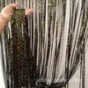 Other Event Party Supplies Black Star Rain Curtain for Birthday Decoration Wedding Room Background Decor Banquet Festival Door 2m 1m 231101