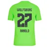 Qqq8 23 24 Maillot de football Wolfsburg 2023 2024 Accueil Ginczek Steffen Chemises Roussillon Mehmedi Mbabu Brooks Arnold Weghorst Football
