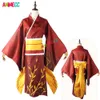 Izumi Kyouka Bungo Stray Dogs Costume Cosplay Parrucca Anime Kimono Dress Yukata Halloween Party Outfit per le donne Ragazze cosplay