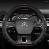 Steering Wheel Covers Carbon Fiber Cover For Berlingo Multispace XTR 2023 Cowhide Auto Accessories