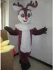 Costume de mascotte de cerf d'Halloween de qualité supérieure, personnage de dessin animé de renne de dessin animé, taille adulte, carnaval de Noël, fête d'anniversaire, tenue fantaisie