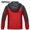 Mens Down Parkas TACVASEN Winter Thicken Fleece Jackets Waterproof Hiking Skiing Coats Mountain Trekking Windbreaker Outwear Males Outdoor 231101