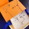 12 Designer Letter Necklaces Luxury Engagement Love Charm Womes Gift Necklace High Quality Classic Jewelry Stainless Steel Non Fade Designer Necklaces Wholesale