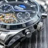 腕時計2023 Haiqin Mens Watches Top Business Machinery Sport Wristwatch Waterproof Tourbillon Clock Lelogio Masculino