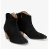 Botas de desenhista Inverno Famoso Isabels Dicker Mulheres Ankle Boots Camurça Couro Marants Cowboy Boot Lady Dewina Booty Party Wedding Martin Booties EU35-42