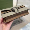 Classic luxury fashion brand shoulder bag wallet vintage lady brown leather mini 17cm handbag designer chain belt box wholesale