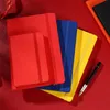 Notatniki A5 A6 Red Blue Elastic Binding Creative Business Office Notebook Książka Student Diary Notepad Stationery 231101