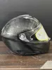 AGV Full Helmets herr- och kvinnors motorcykelhjälmar AGV Sportmodulärt fast glansigt kol XS WN-7NE8