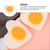 Feestdecoratie Gesimuleerde Omelet Prop Nep Voedsel Decoratief Model Keuken Realistisch Speelgoed Gebakken Eieren