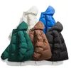 Herren-Daunenparkas Klein Blue Hooded Puffer Jacket Wind- und wasserdichter lässiger warmer dicker Golfmantel Winter Outdoor Bubble Men 231101