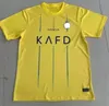 23 24 Al Nassr FC Maglie da calcio Ronaldo 2023 2024 Casa Giallo Trasferta Cr7 Gonzalo Mane Martinez Talisca Donne FANS Giocatore Versione Uomo Bambini Kit