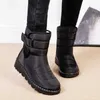 Femmes bottes neige doux dames chaussures sans lacet plate-forme décontracté cheville imperméable nouveau Botas Mujer hiver 230922