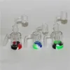 Cendriers en verre fumant avec banger à quartz 14mm 18mm cendrier barboteur récupérer cendriers silicone nectar ZZ
