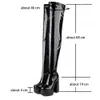 Boots Over The Knee Boots For Women Platform High Boots Super High Chunky Heel Shoes Woman Autumn Winter Fashion Sexy Party 231102