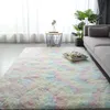 Tapis moelleux grande taille tapis nordique Tie-dye tapis en peluche salon chambre lit couverture douce coussin de sol tapis décoration de la maison 231101