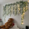 Faux Floral Greenery 12pcs 2m Artificial plants for decoration 2024 christmas liana fake leaves green ivy vines garland wedding Home room decor 231102