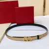 Top Designer Belt Classic Letter Brass Buckle With Dress Jeans Casual Belt Bredd 2,0 cm 3,0 cm kan användas på båda sidor för både män och kvinnor