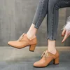 Sapatos de vestido para mulher 2023 primavera dedo do pé apontado bombas femininas moda rendas até único sapato preto senhoras do escritório zapatos de mujer