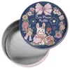 Aufbewahrung Flaschen Zinnplatten Cookie Round Candy Festival Biscuit Container Urlaub Dosen Weihnachtskiste Süß