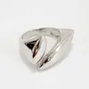 Cluster Rings S925 Sterling Silver Korean Trendy Smooth For Women Par Vintage Geometric Handmade Wedding Jewelry