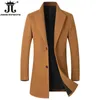 Herren Wollmischungen Herbst Winter Boutique Mode Einfarbig Casual Business Wollmantel Jacke Verdickte und warme Trenchcoats 231102