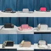 디자이너 가방 스냅 샷 새로운 여러 가지 빛깔의 어깨 가방 카메라 여성 패션 타이 염료 럭셔리 가죽 크로스 바디 반짝이 스트랩 지갑 회색 가방