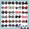 Dog Apparel Supplies Pet Home Garden 60Pc/Lot Arrival Colorf Adjustable Neckties Bowties Cat Puppy Bow Ties Grooming 6 Types Gl0111 Dhxas