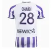 Qqq8 Toulouse Soccer Jerseys Dallinga Home Away Maillot de Foot 2023 2024 Hommes Kits Football Shirts Uniformes Abukhlhl Onaiwu Chaibi Genreau