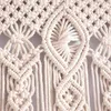 Tapeçarias Corda de algodão Borla Decoração Cortinas tecidas à mão Porta Arte Casamento Paredes de fundo