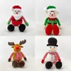 Bambole di Babbo Natale all'ingrosso Alci giocattoli di peluche Bambole di pupazzo di neve Bambole di stoffa Regali di Natale Regali di attività UPS / DHL gratuiti