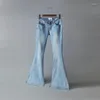 Dames jeans hoge taille wijd been wijd uitlopende zomer skinny casual mode dames vintage streetwear vrouwelijke volledige lengte slank