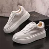 New Men's Fashion Everyday All Match White Thick Bottom Casual Shoes Flats Male Sports Walking Sneakers Zapatos Hombre