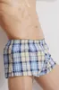 Men's Sleepwear 1Pc Retail Arrival Red Plaid/Green Plaid Underwear Shorts Cotton Men Sleep Bottoms M L XL