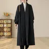 Frauen Trenchcoats Winter 2023 Warme Parkas Mantel Für Frauen Einfarbig Wilden Casual Kleidung Europäischen Übergroßen Baumwolle