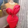 Foto reali Abiti da cocktail fucsia Abito da festa corto con perline gioiello Laurea Secondo ricevimento Abiti da cerimonia formale casual elegante da ballo per ragazze