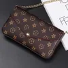 Multi Felicie Pochette Women Chain Bags Wallet Messenger Leather Handbags Shoulder High Quality Flower louise Purse vutton Crossbody viuton Bag M61276