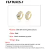 Creolen 925 Sterling Silber Zirkon für Frauen Huggie Piercing Earing Trendprodukte 2023 Luxus Designer Schmuck