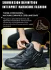 Boots High-quality Safety Shoes Men Steel Wire Rotary Buckle Work Sneakers Indestructible Shoes Anti-smash Anti-puncture Work Shoes 231101