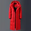 Kurtki męskie Coed Zimowa zimna odporna na kurtkę -30 Wysokiej jakości kobiety męskie X-LongWinter Warm Fashion Brand Red Parkas S-5xl 231101