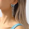 Dangle Oorbellen Roze Blauwe Hars Kristallen Mooie Vlinder Kwastje Drop Voor Vrouwen Korea Oorbel Sieraden