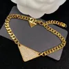 designer armband modeketen sieraden Europese en Amerikaanse Letter Kleine Flash Diamond High Sense Collar Ring Set Vrouw