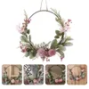 装飾的な花夏の花の花輪人工花輪の春の装飾屋外窓ペンダント