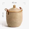 Seagrass dokuma sepeti, çamaşır sepeti, depolama sepeti, hasır sepet, Vietnamlı üretici tarafından el yapımı el yapımı