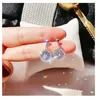 Dangle Küpe Kadın Altın Moda Takı Rhinestone Kristal Damla Saplama Küpe