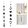 Decorative Figurines Moon Phase Wall Hanging Ornaments Garlands Art Bohemian Bedroom Office L21C