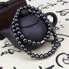 Choker Chokers Black Vintage Magnetic Hematite Beaded Energy Healing Therapy Healthy Necklace For Men And Women Bead Dia.6mm/8mm Spen22