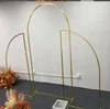 Ensemble d'arc de mariage, décoration de fond, support de fleurs, fête d'anniversaire, ballon extérieur, arc plaqué or, support de forme irrégulière